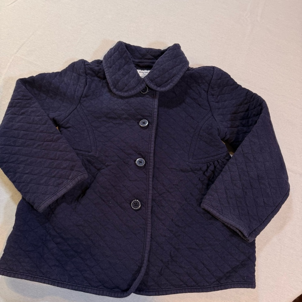 Gymboree Size 4T-5T CHARM CLASS Navy Blue Quilted Jacket School‎ Travel Casual